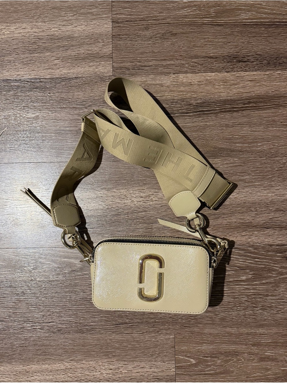 Marc Jacobs Khaki Double J Crossbody Bag
